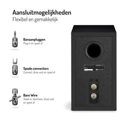 Wharfedale Diamond 12.1i Boekenplank Speakers – Stereo Hifi Set – 2-weg Luidsprekers – Compact Formaat – Passieve Speakers – Zwart — thumbnail 5