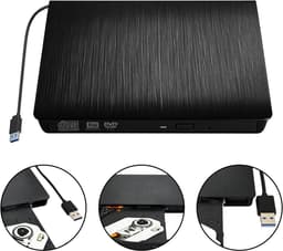 Externe schijf - Draagbare lezer - Bestanden overzetten - Snelle USB 3.0 - 147 cm - Zwart — thumbnail 5
