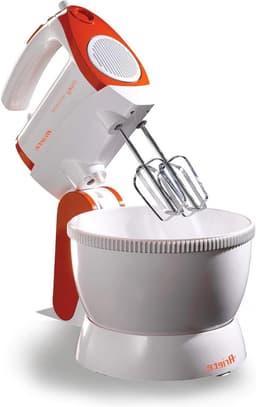 Keuken Mixer - Beslagmixer Kom - Zelf Bakken - 5 Snelheden Turbo - 2.4 Liter Kom - Wit — thumbnail 1