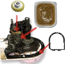 Reparatieset Keukenmachine - Onderdelen Set - Keukenmachine Reparatie - Inclusief Vet - 15x10x5cm - Geel — thumbnail 1