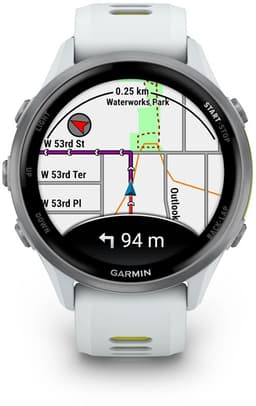Garmin Forerunner 970 GPS Titanium Whitestone / amp yellow band — thumbnail 2