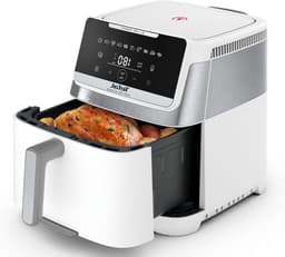 Stille Airfryer - Heteluchtfriteuse XXL - Gezond Koken - Silent Technology - 7 Liter - Wit — thumbnail 1