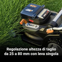 Accugrasmaaier - Elektrische maaier - Gazon Onderhoud - Intellicut Technologie - 41cm Maaibreedte - Zwart Oranje — thumbnail 5
