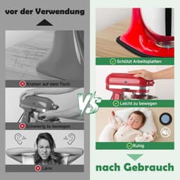 Glijplank Keukenmachine - Verschuifbare Onderlegger - Apparaat Verplaatsen - Beschermt Werkblad - 4.5-5 Qt - Natuurlijk Bamboe — thumbnail 3