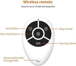 Intelligente Draadloze Afstandsbediening 433 MHz - Anti-Diefstal SOS Knop - Huis Beveiligingssysteem — thumbnail 5