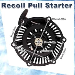 Terugslagstarter voor SV200 SV200ES R200 R200ES RM65-E RM65-ES RM65 M60 200cc motoren grasmaaier voor Mountfield voor Stiga Collector Multiclip Turbo Vervang onderdelen 118550161/2 — thumbnail 4