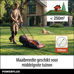 Powerplus - Dual Power Garden - POWDPG75563 - 20 V - Borstelloos - Grasmaaier borstelloos - 20V Ø 320mm - excl. batterij en lader — thumbnail 2