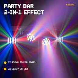 Feestverlichting op statief - BeamZ CLS Kore Partybar - Discolampen - DMX en muziekmodus — thumbnail 3