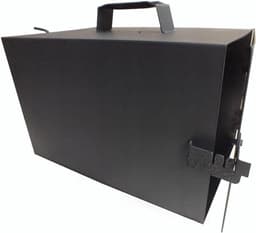 Rookoven - Rookkast metaal - Buiten koken - Luchtregulering - 40 x 25 x 25 cm - Zwart — thumbnail 1