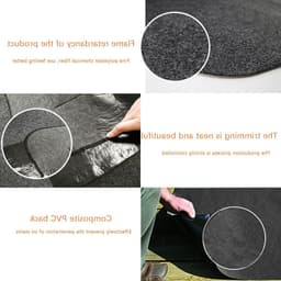 Hittebestendige BBQ Grillmat voor Vuurkorf en Openhaard, 3-laags Vloerbescherming, Brandveilige Mat voor Buiten en Binnengebruik — thumbnail 2