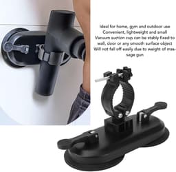 aladdien - Wandzuignap Massage Gun Houder - Handsfree Massage Gun Mount - Voor Nek en Taille - Zelf Massage - Ideaal voor Thuisgebruik - Praktisch e... — thumbnail 4
