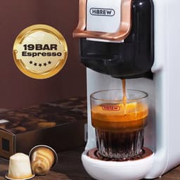HiBREW H2B - 5 in 1 - Koffiemachine - Koffiezetapparaat - Multifunctioneel voor warm en koud - Kapsulekoffiezetapparaat - Voor Nespresso, Dolce Gusto, ESE & gemalen koffie - Zwart — thumbnail 3