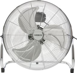 AREBOS Vloerventilator 18" Blazer Ventilator 120W 50Hz Zilver Chroom Ventilator — thumbnail 1