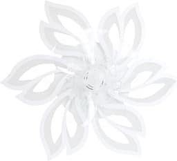 Glitzerlife - Plafond ventilator met verlichting - Dimbare LED ventilator lamp plafond - Stille plafondventilator Afstandsbediening - Zomer winter functie - Acryl design - Ø66cm - Wit — thumbnail 4