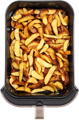 Airfryer - Heteluchtfriteuse - Gezond Frituren - PFAS Vrije Coating - 8 Liter - Beige — thumbnail 3