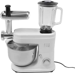 Keukenmachine Mixer - Blender Sapper - Bakken en Mixen - Krachtige 1500W Motor - 6L Kom Capaciteit - Wit — thumbnail 1
