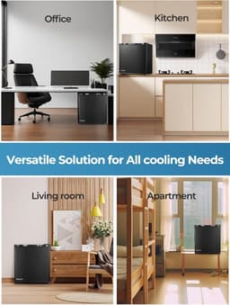 Compacte Mini Koelkast 46 Liter met Temperatuurregeling - Ideaal voor Kamer of Kantoor — thumbnail 2