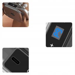 Massagepistool - Massageapparaten - 16-koppige Diepe Weefsel Massager - Zwart 1800mAh & 9 Modi + 9 Intensiteitsniveaus - Met Rood Licht Therapie - Voor Thuis en Fitness — thumbnail 2