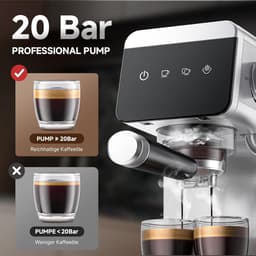 Espressomachine - Koffiemachine met Bonen - Espresso Machine - Koffiebar — thumbnail 2