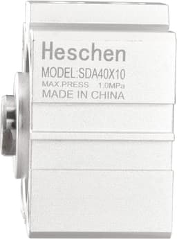 Pneumatische Compacte Aluminium Luchtcilinder 40mm Boring 10mm Slag Dubbelwerkend — thumbnail 5