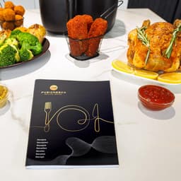 Airfryer XXL 5,7L - Heteluchtfriteuse met Gratis Receptenboek en Handmatige en Automatische Functies — thumbnail 4