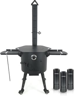 Buitenkeuken Kookring - Vuurplaats Ovenplaat - Authentiek Koken - Inclusief Accessoires - Ø 40 cm - Zwart — thumbnail 1