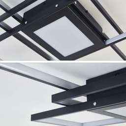 Grote Zwarte LED Plafondlamp Modern met Afstandsbediening voor Woonkamer en Slaapkamer (140CM) — thumbnail 2