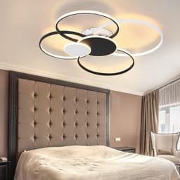Moderne LED Plafondlamp Groot Woonkamer Dimbaar met Afstandsbediening — thumbnail 3