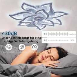 Moderne Plafondventilator met Dimbaar LED Licht en Afstandsbediening — thumbnail 5