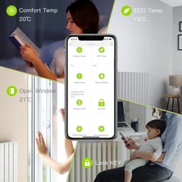 Slim Wifi Thermostaat voor Radiator met Zigbee Hub - Energie Besparen & App Bediening — thumbnail 3
