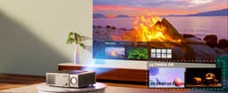 ULTIMEA Beamer met Autofocus en 6D Keystone Correctie, 900 ANSI Lumen, Native Full HD 1080P, 30W Luidspreker, Projector – Zwart — thumbnail 2