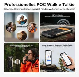 DOOGEE Fire 7 Ultra 5G - AI Outdoor telefoon - Robuuste smartphone - 32 GB RAM + 256 GB ROM (2 TB) - 13000 mAh - 125 dB luidspreker - POC & BT walkietalkie - Gemini AI - NFC - OTG - GPS - SOS — thumbnail 2
