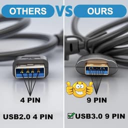 Externe USB 3.0 naar HDMI Adapter Kabel 1.5m voor 2 Schermen - 1080p Full HD — thumbnail 2