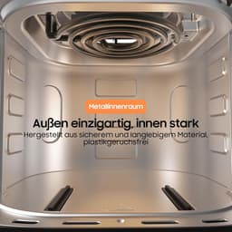 XXL Heteluchtfriteuse 6.5L met Digitale Display en 8 Programma's - Zwart — thumbnail 2