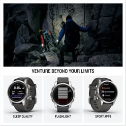 Garmin Fenix 7X Pro Solar - Smartwatch - Sporthorloge - Zon oplaadbaar - Tot wel 37 dagen Batterij - 51mm - Zwart — thumbnail 4