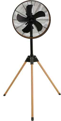 A-Flow Tripod Woodlook Driepoot Ventilator - Staande Statiefventilator Houtlook - Zelfdraaiend - Verstelbaar - 3 Windsnelheden — thumbnail 1