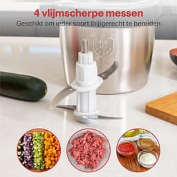 RFWR® Elektrische Hakmolen 5 Liter met 2000W Vermogen en 2 Snelheden — thumbnail 4