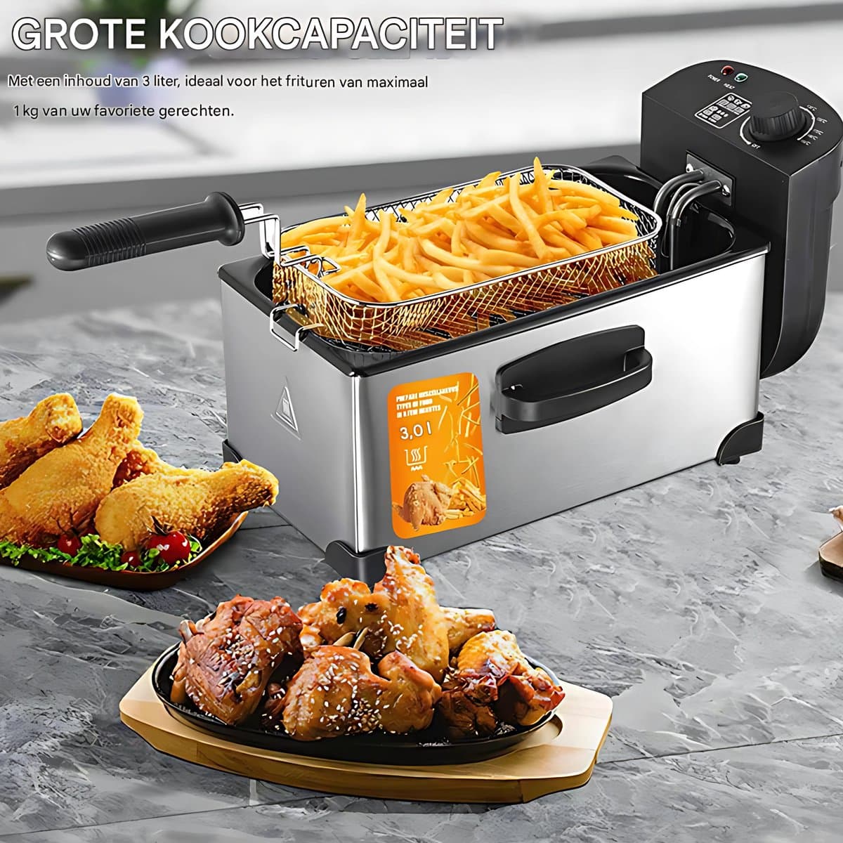 Oven - Grill rooster - Bakplaat - Airfryer - Voor Gezond en Slim Koken - 6L of 9L Capaciteit, 1500W/2400W, Smart Multifunctionele Convectie Oven - EU Plug, Olievrij — afbeelding 1