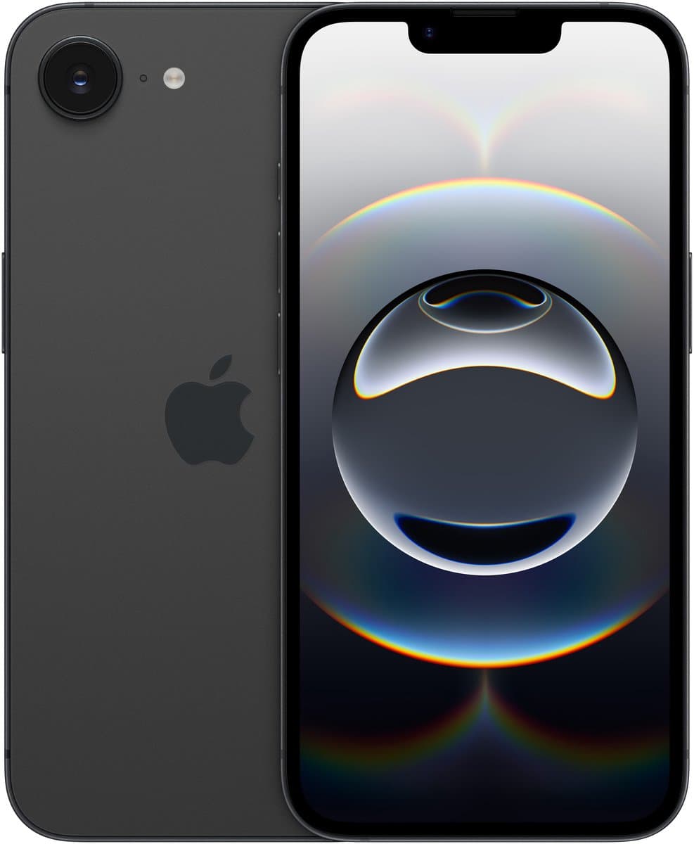 Apple iPhone 16e - Smartphone - 256GB - Zwart - Super Retina XDR — afbeelding 1