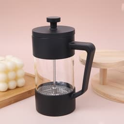 600 ml Cafetière Handmatige Koffiezetter Zwart – French Press Koffiemaker – Koffiezetapparaat – Geschikt voor Koffie, Thee en Melkopschuimen – Verse Koffie – Franse Koffie Pers — thumbnail 3