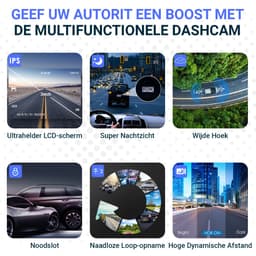 Fleau Tech Dashcam Voor Auto 2 in 1 met APP & WIFI - 2025 Model - Voor en Achter Camera - G-Sensor - Full HD - 170° Groothoeklens - Loop Recording - Micro SD-kaart 32 GB — thumbnail 3