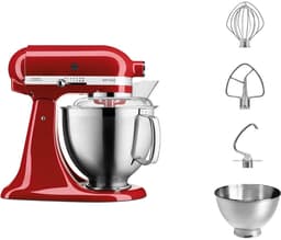 Kitchenaid Artisan keukenmachine 4,8 liter 5KSM185PSEER - Keizerrood — thumbnail 1