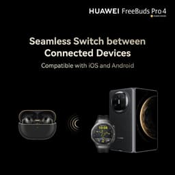 Huawei FreeBuds 4 Pro Zwart — thumbnail 5