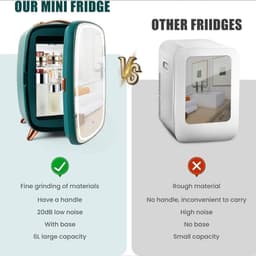 Lexium Mini Fridge for Drinks - Kleine Koelkast - Mini Koelkasten - Minibar - Mini Fridge - Mini Koelkast - Mini Koelkastje - — thumbnail 5