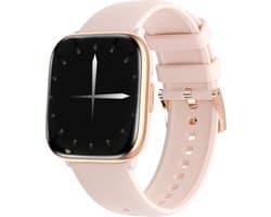 Xssive SW9 Smartwatch Rosé Goud - HD AMOLED Display - Hartslagmeter - Bloedzuurstofmeter - Bluetooth 5.3 - Waterdicht IP67