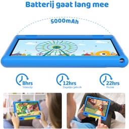 Hotlight KT1007 - Android 13 kindertablet - 10.1 inch - 6(2+4)GB RAM/64GB ROM– 5000mAh - Blauw — thumbnail 3