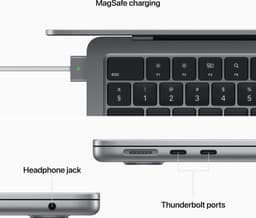 Apple MacBook Air (2022) MLXW3N/A - CTO - 13.6 inch - Apple M2 - 256 GB - Spacegrijs — thumbnail 5