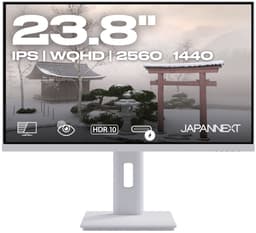 JAPANNEXT Monitor 23,8" IPS WQHD (2560x1140) | USB-C | Wit - JN-IPS238Q-HSPC6-W — thumbnail 1