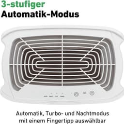 Luchtreiniger HEPA-filter - 35 m² Capaciteit - 55 Watt Vermogen - Grijs - Voor Thuis En Kantoor — thumbnail 3
