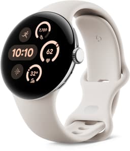 Google Pixel Watch 3 41mm Smartwatch - Zilverkleurig/Porselein - met simkaart ondersteuning — thumbnail 1